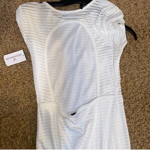 New off white dress. Very flattering
